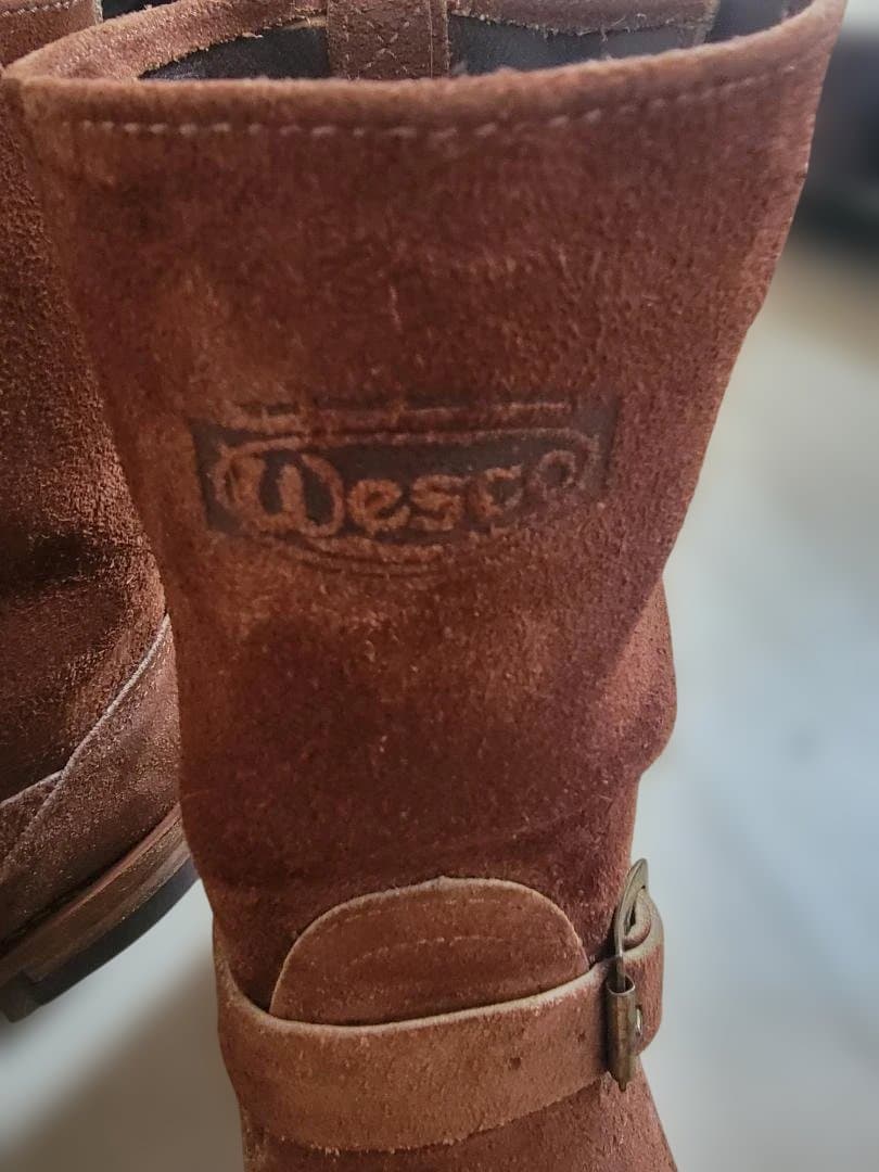 Wesco スエード ブラウン エンジニアブーツ
