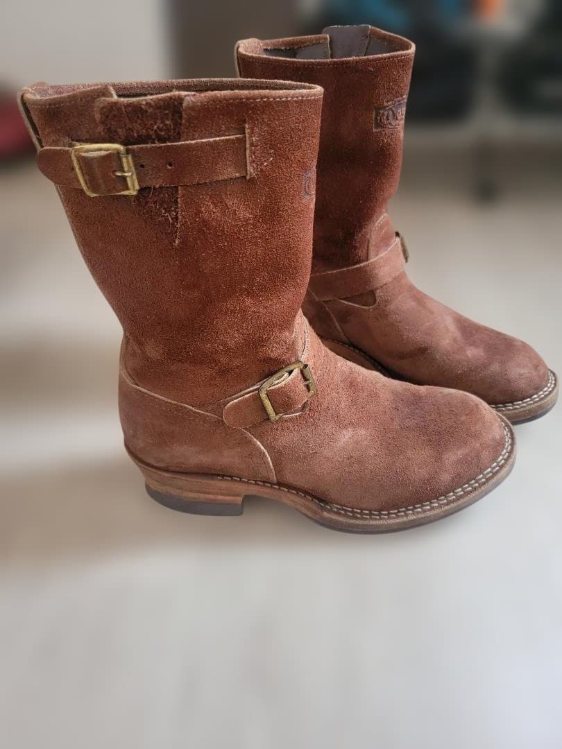 Wesco スエード ブラウン エンジニアブーツ