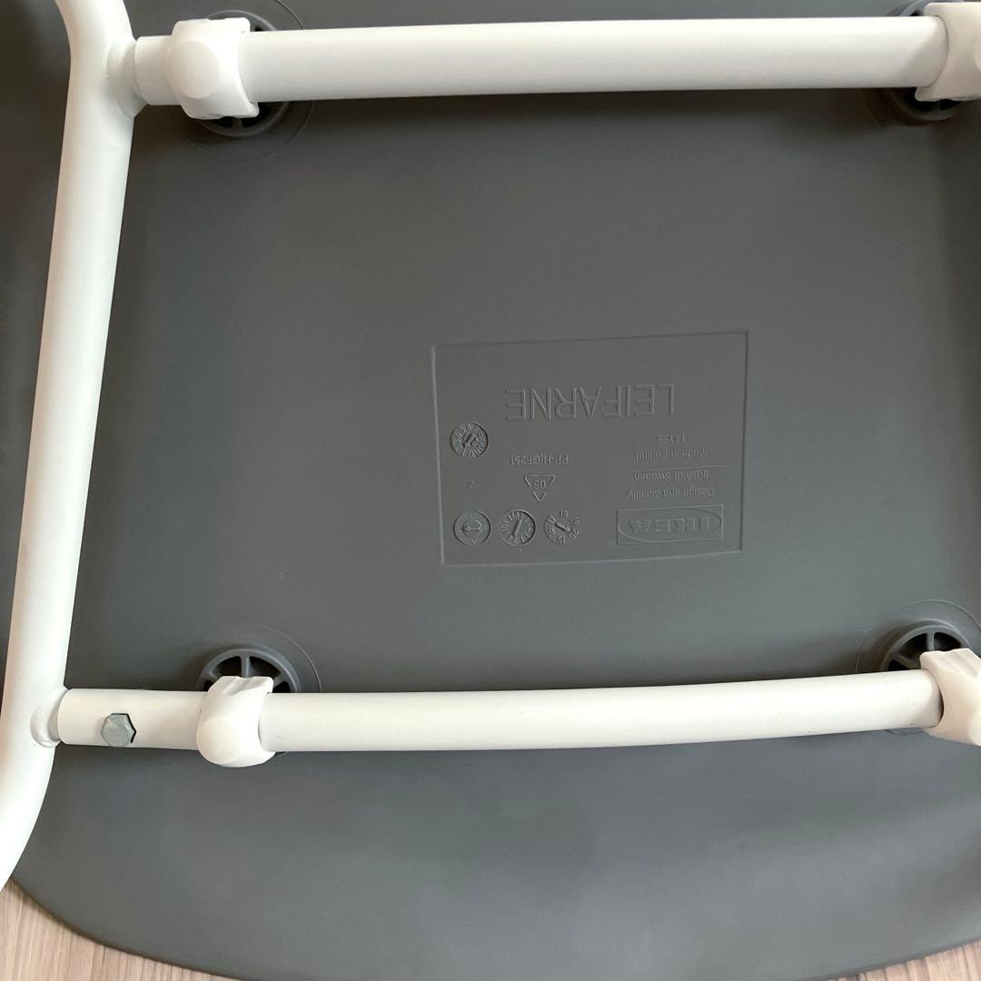 イケア ダイニングチェア 4脚セット　グレーLEIFARNE BRORINGE