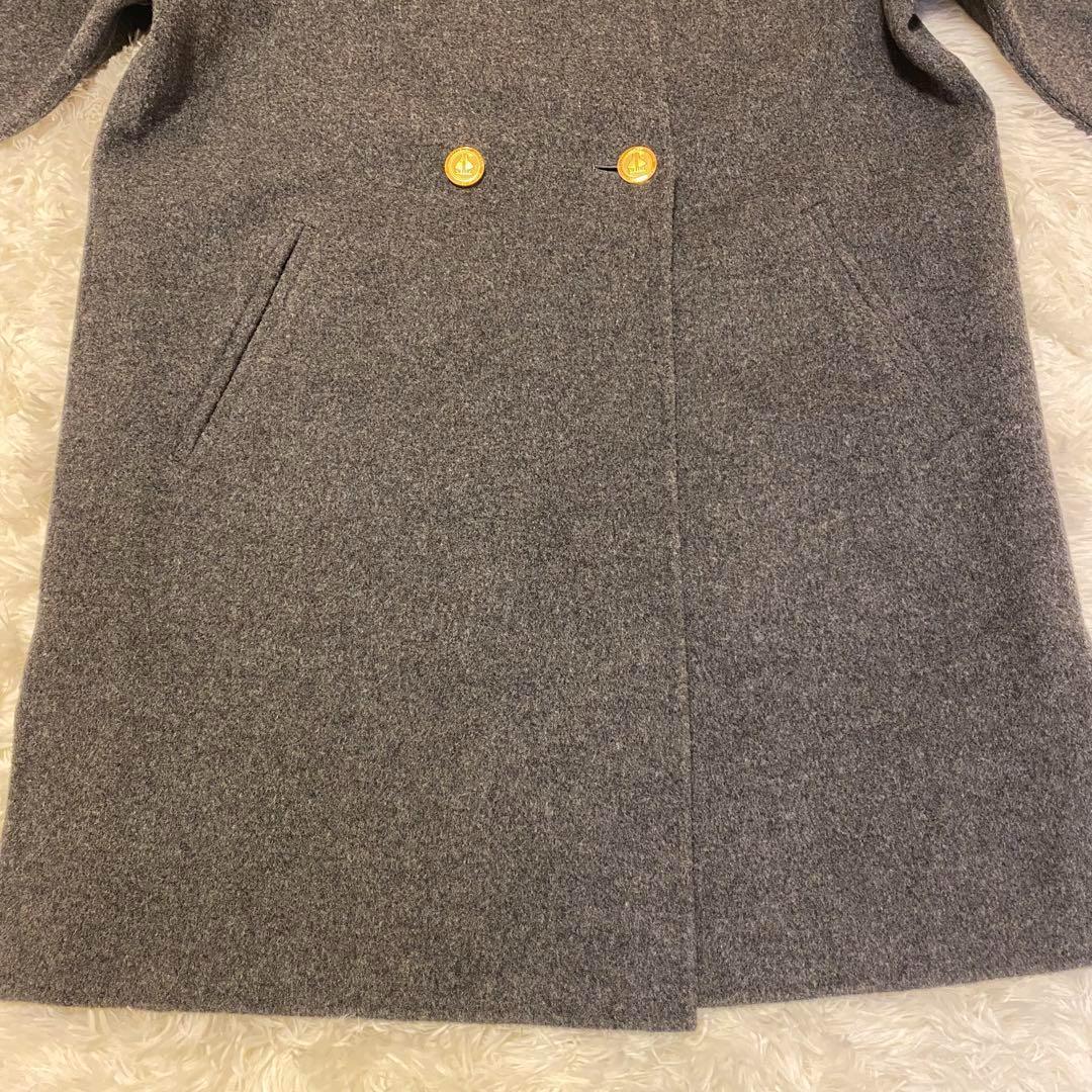 【未使用級】バーバリー ダブルフェイス ロングコート メガノバチェック 金ボタン