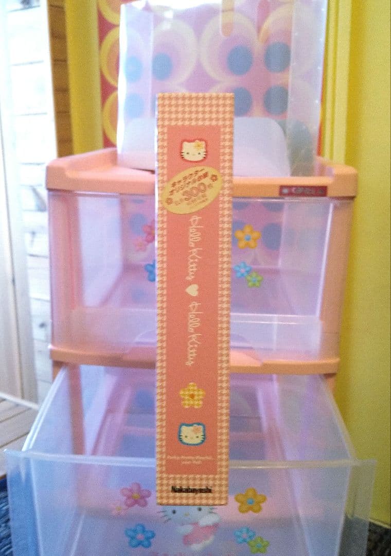 【希少】エンジェルキティ キャスター付き3段チェスト 衣装ケース アルバム付き