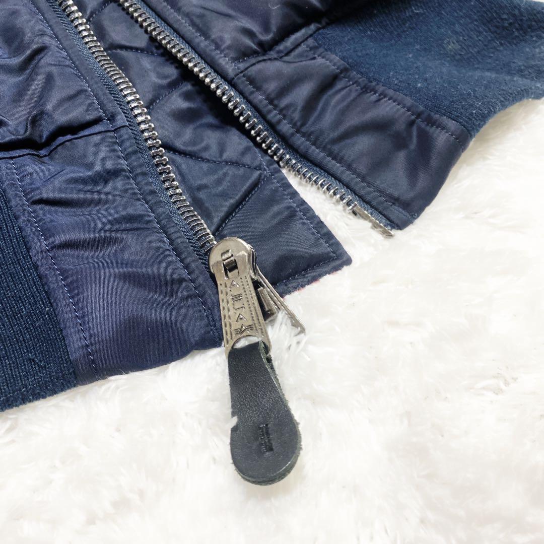 ALPHA MA-1 NASA フライトジャケット リバーシブル ネイビー L