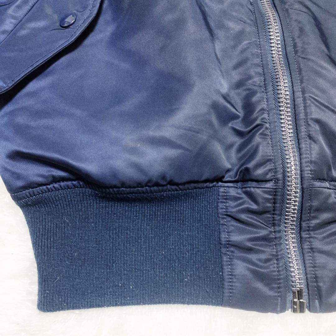 ALPHA MA-1 NASA フライトジャケット リバーシブル ネイビー L