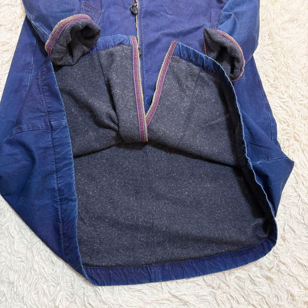 キャピタル　モンゴルコート　インディゴ　ウール