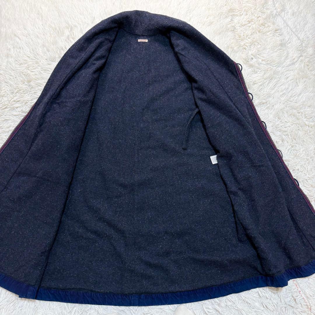 キャピタル　モンゴルコート　インディゴ　ウール