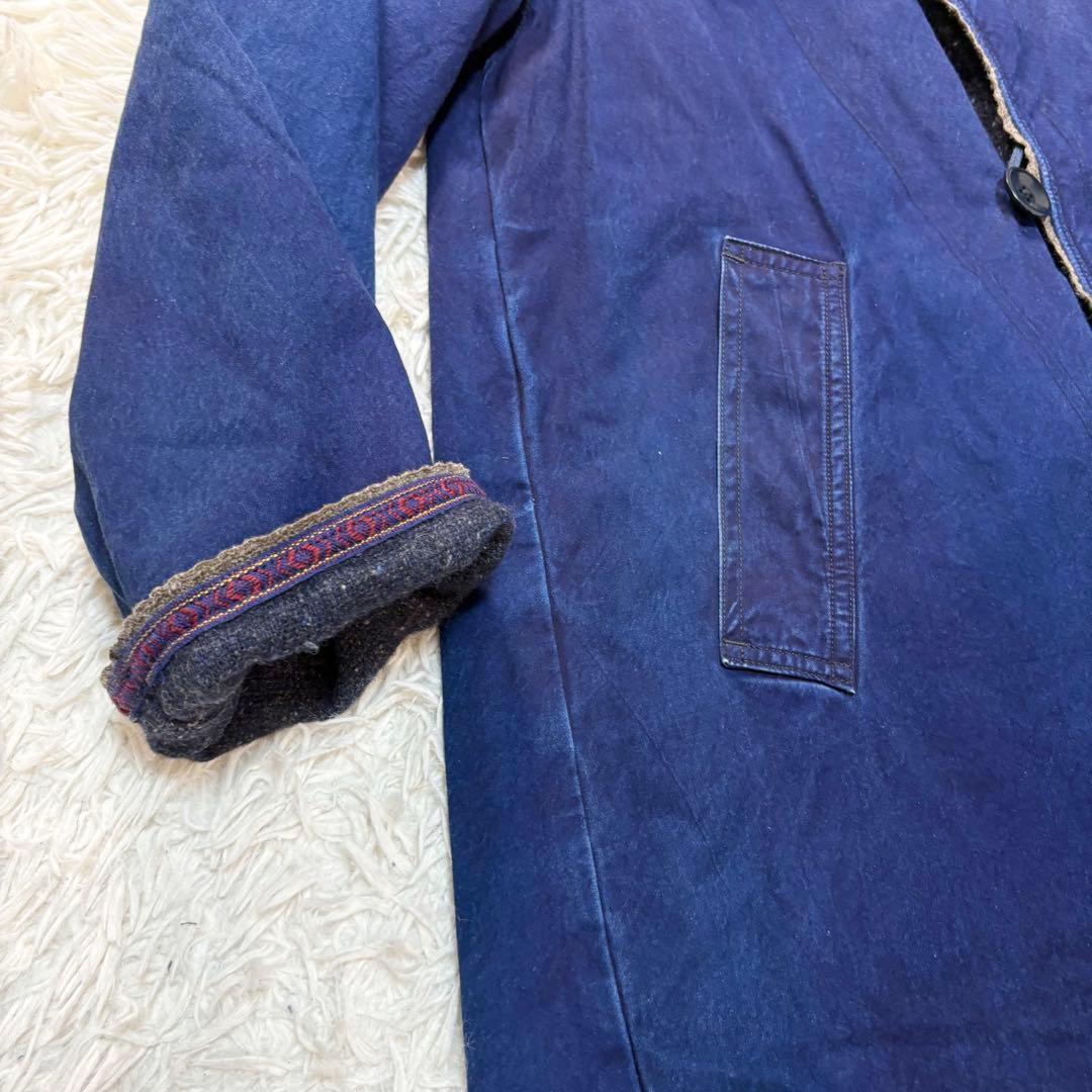 キャピタル　モンゴルコート　インディゴ　ウール