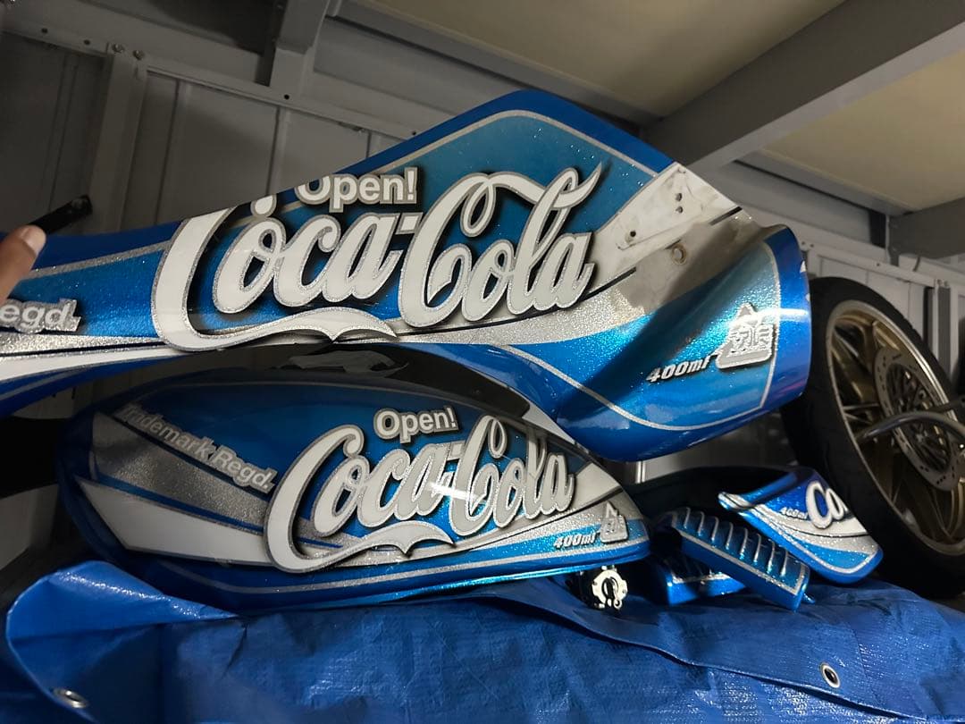 gs400 外装 コカコーラ カスタムペイント