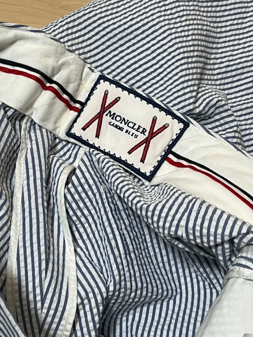 【バイソン】　MONCLER ストライプ スラックス TG 2