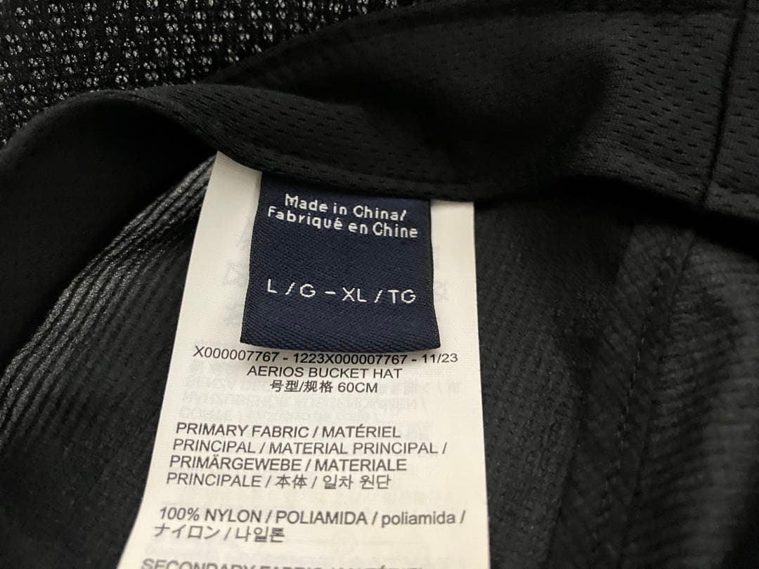 Aerios Bucket Hat ブラック