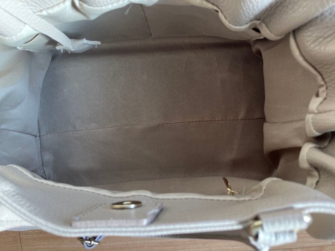 MILOS/ミロス 金具付きトート 2way ベージュ