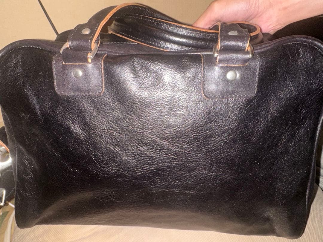 ルイスレザーズ　ヘルメットバッグ　ボストンバッグ　ベジカウ　黒