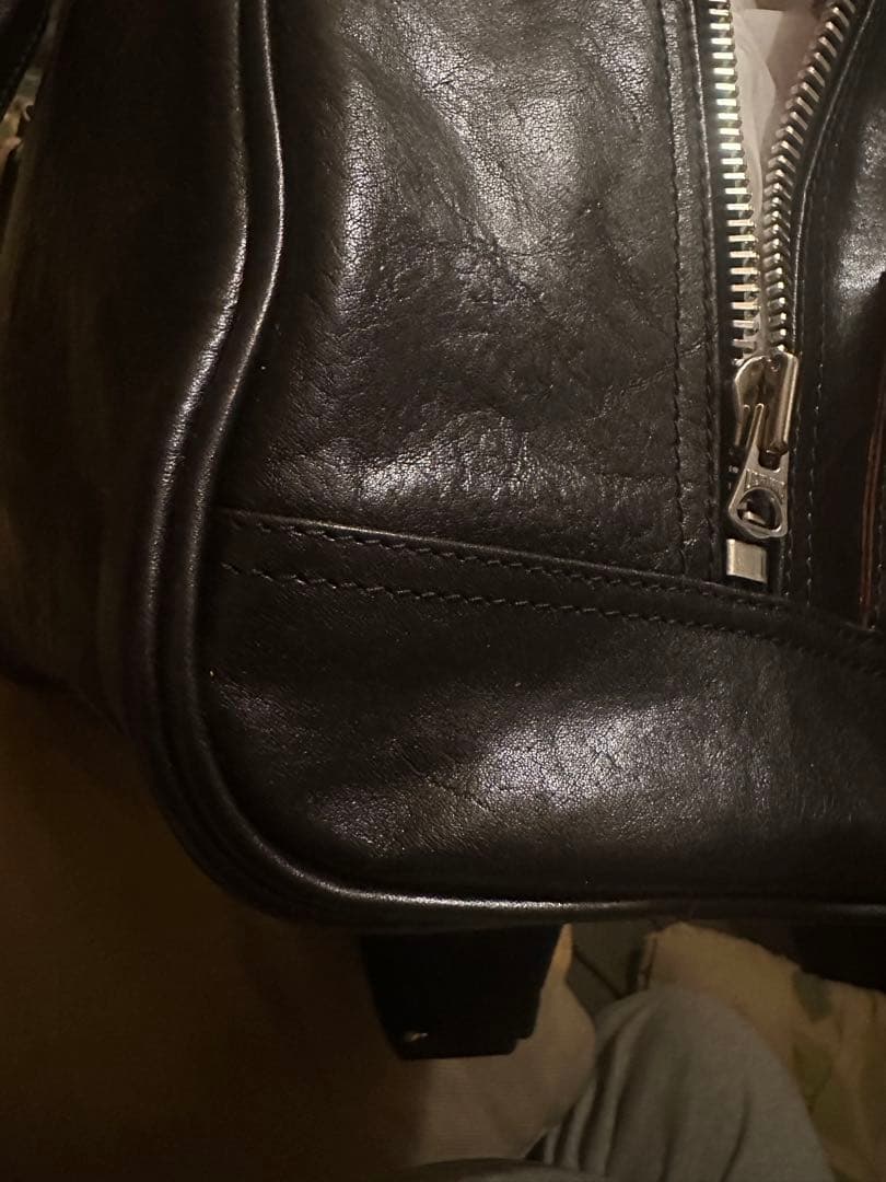 ルイスレザーズ　ヘルメットバッグ　ボストンバッグ　ベジカウ　黒