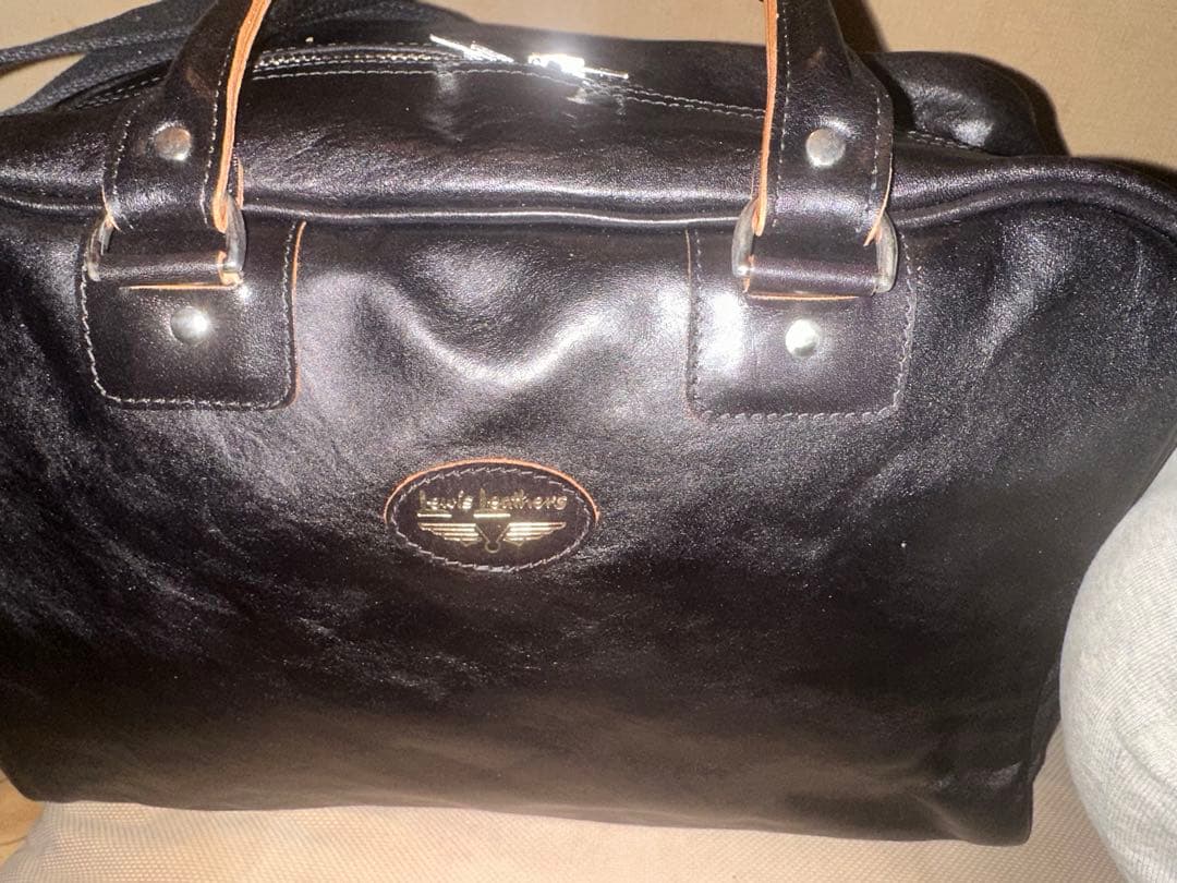 ルイスレザーズ　ヘルメットバッグ　ボストンバッグ　ベジカウ　黒