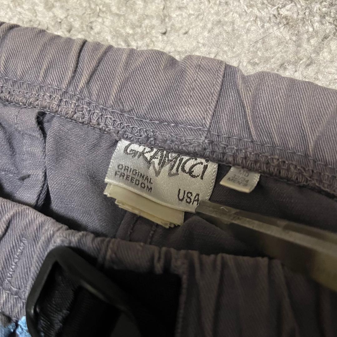 Gramicci 90s クライミングパンツ USA製 総柄 Gロゴ 初期 希少