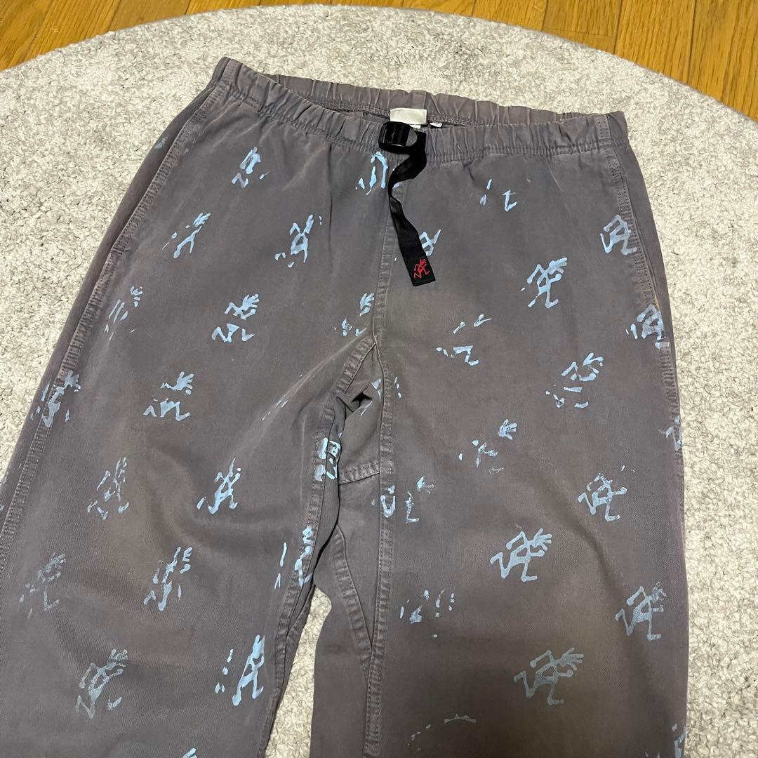 Gramicci 90s クライミングパンツ USA製 総柄 Gロゴ 初期 希少