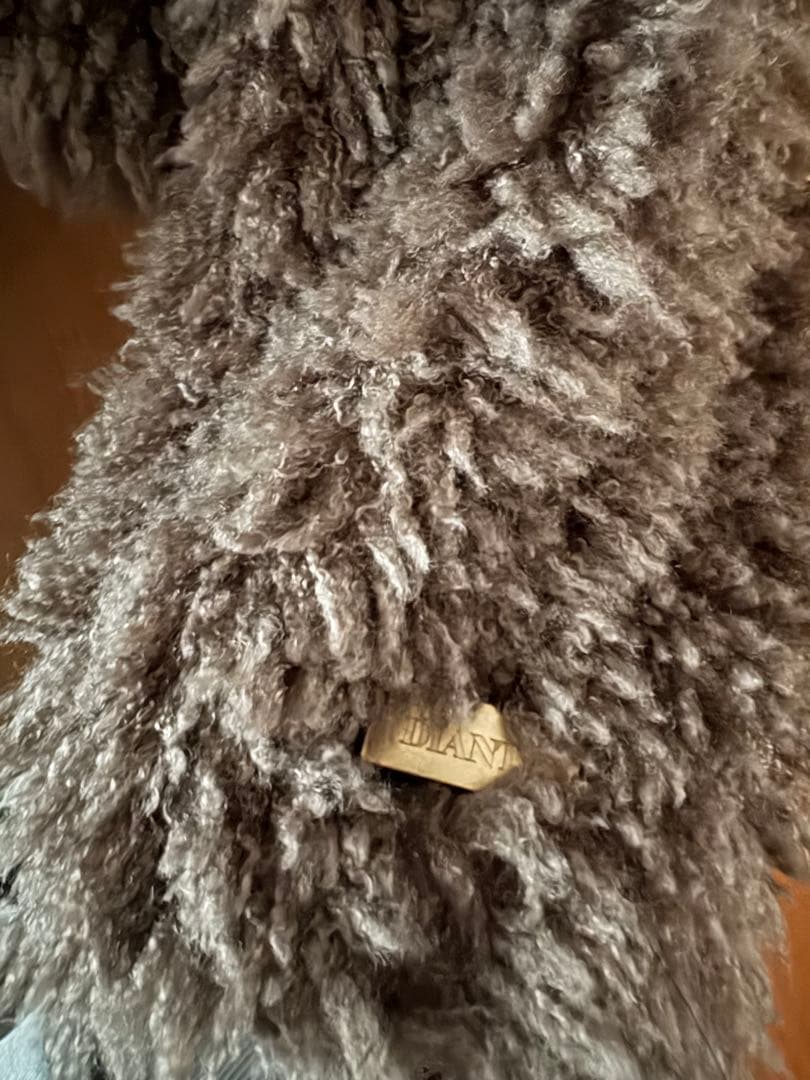 ジャケット・アウター DIANTE FLUFFY BOA CROPPED BLOUSON GRY