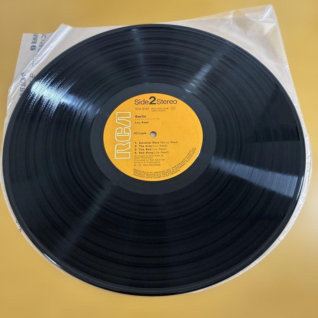 ベルリン/ルー・リード　国内盤レコード 別解説・歌詞カード付き1974年