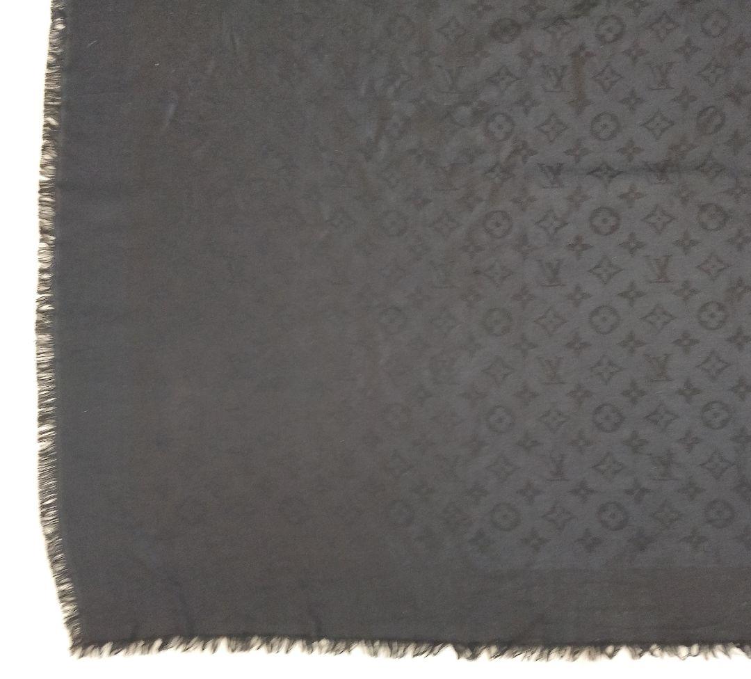 LOUIS VUITTON ルイヴィトン モノグラム ストール ブラック