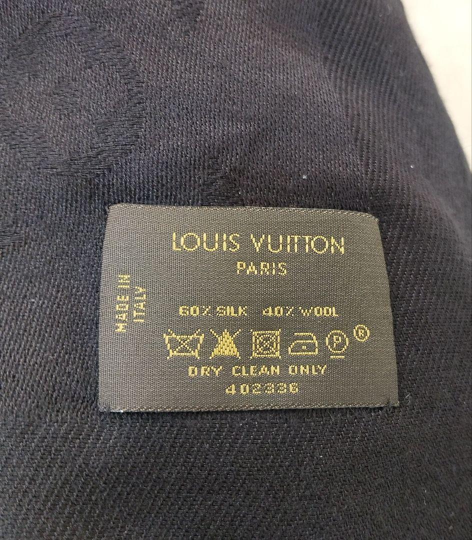LOUIS VUITTON ルイヴィトン モノグラム ストール ブラック