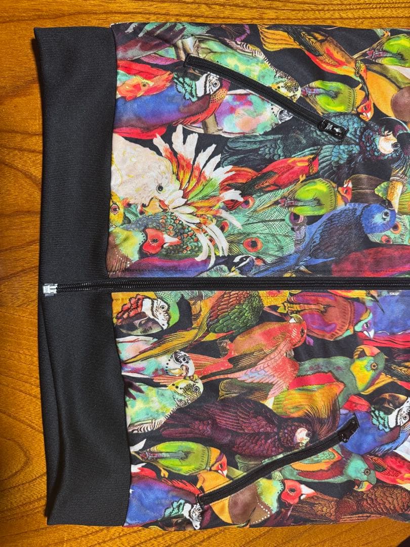 極美品 adidas ジャージ トラックジャケット 鳥 総柄 OTサイズ