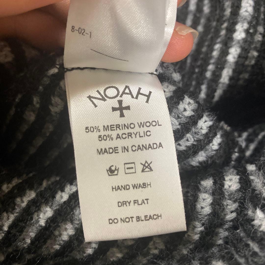 最安値！　希少　NOAH ビーニー　白黒チェック