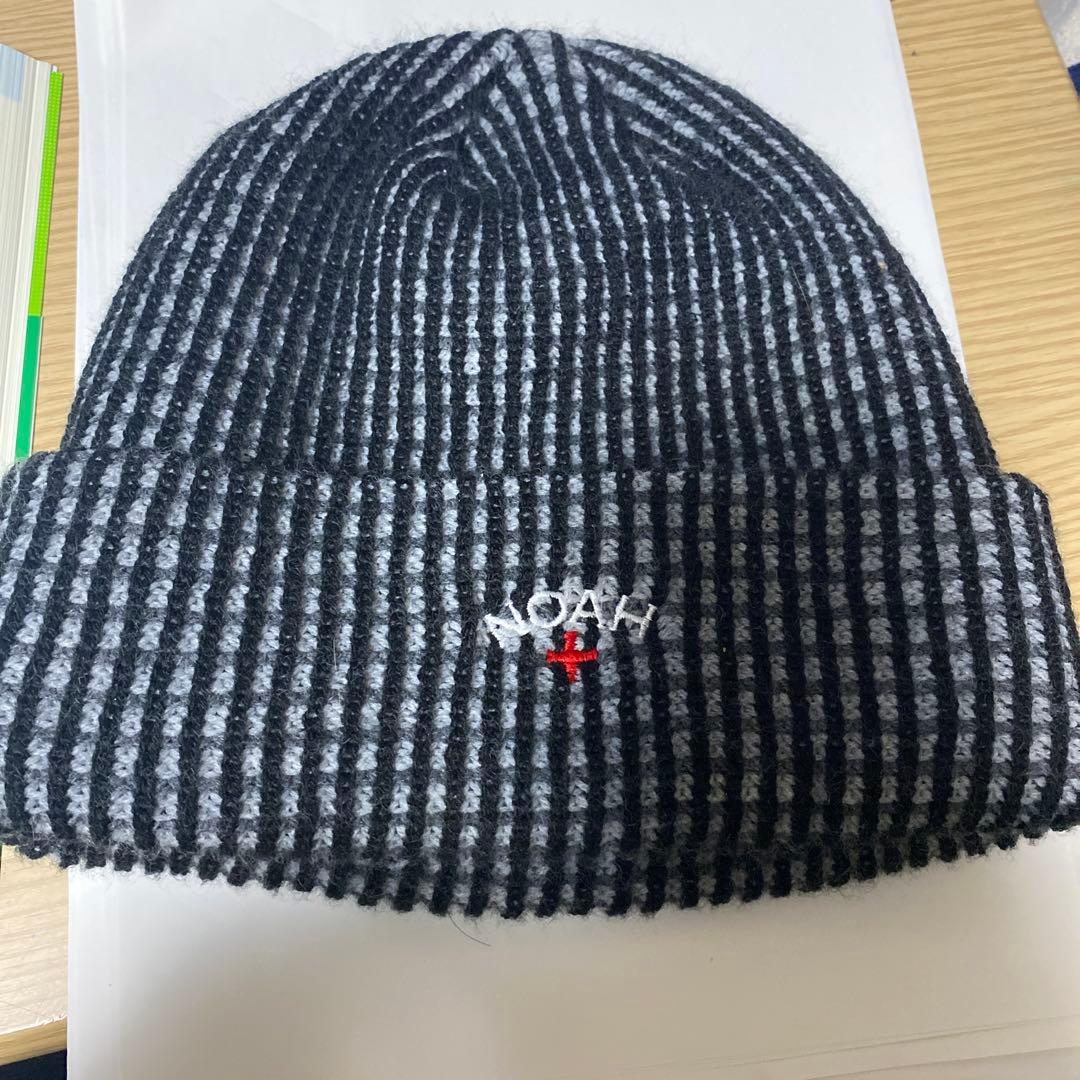 最安値！　希少　NOAH ビーニー　白黒チェック
