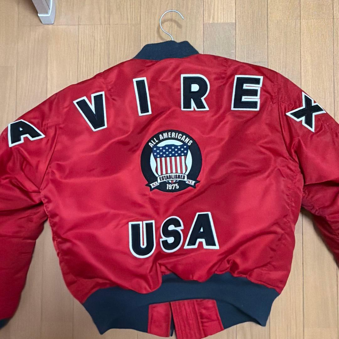 AVIREX レッド MA-1ジャケット