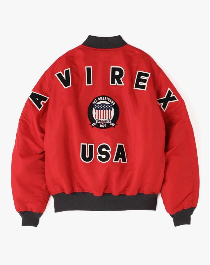 AVIREX レッド MA-1ジャケット