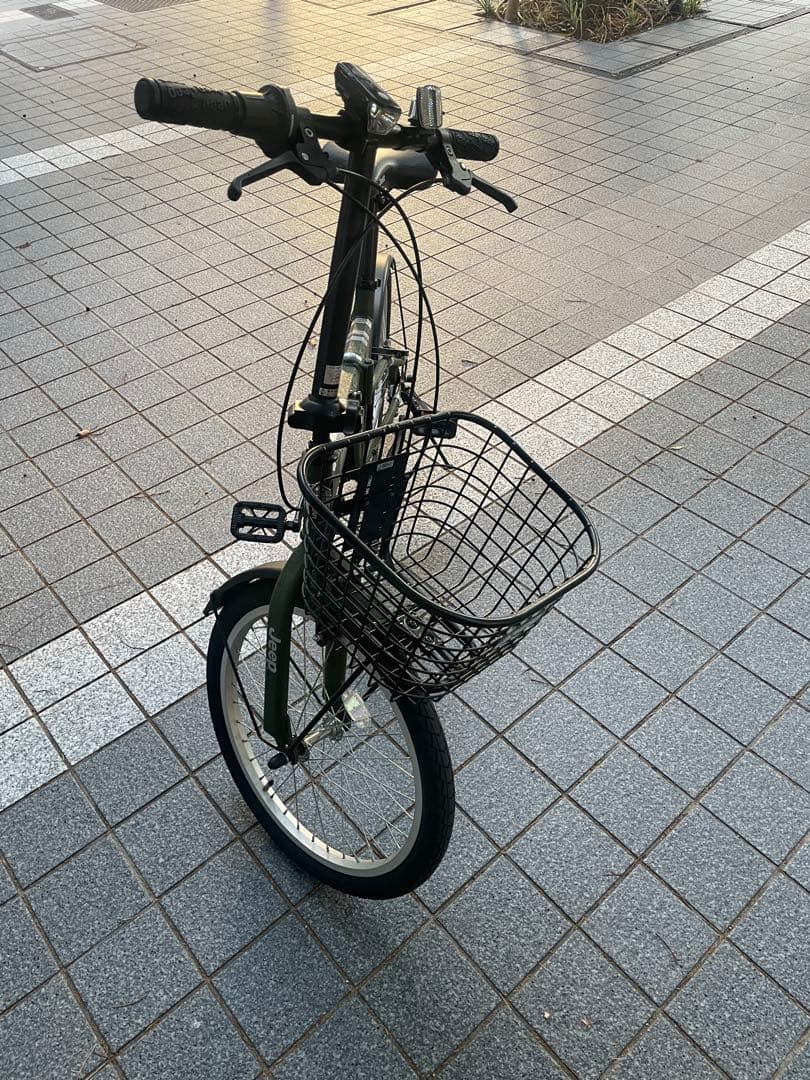 Jeep 折りたたみ自転車 カーキ