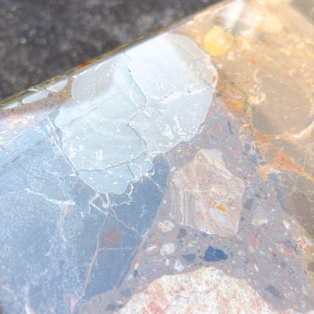 希少　アンティーク 大理石 ローテーブル