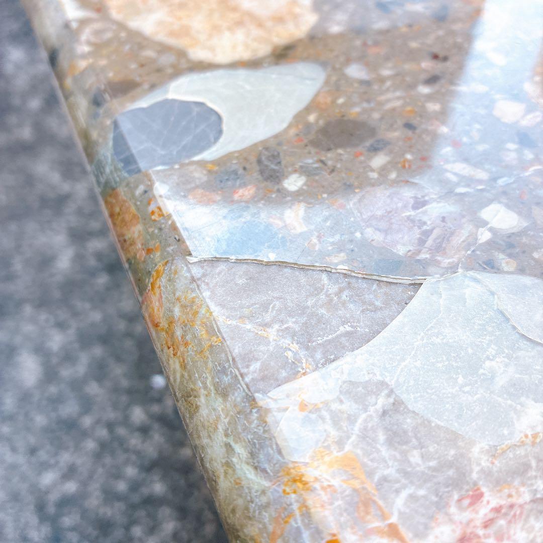 希少　アンティーク 大理石 ローテーブル