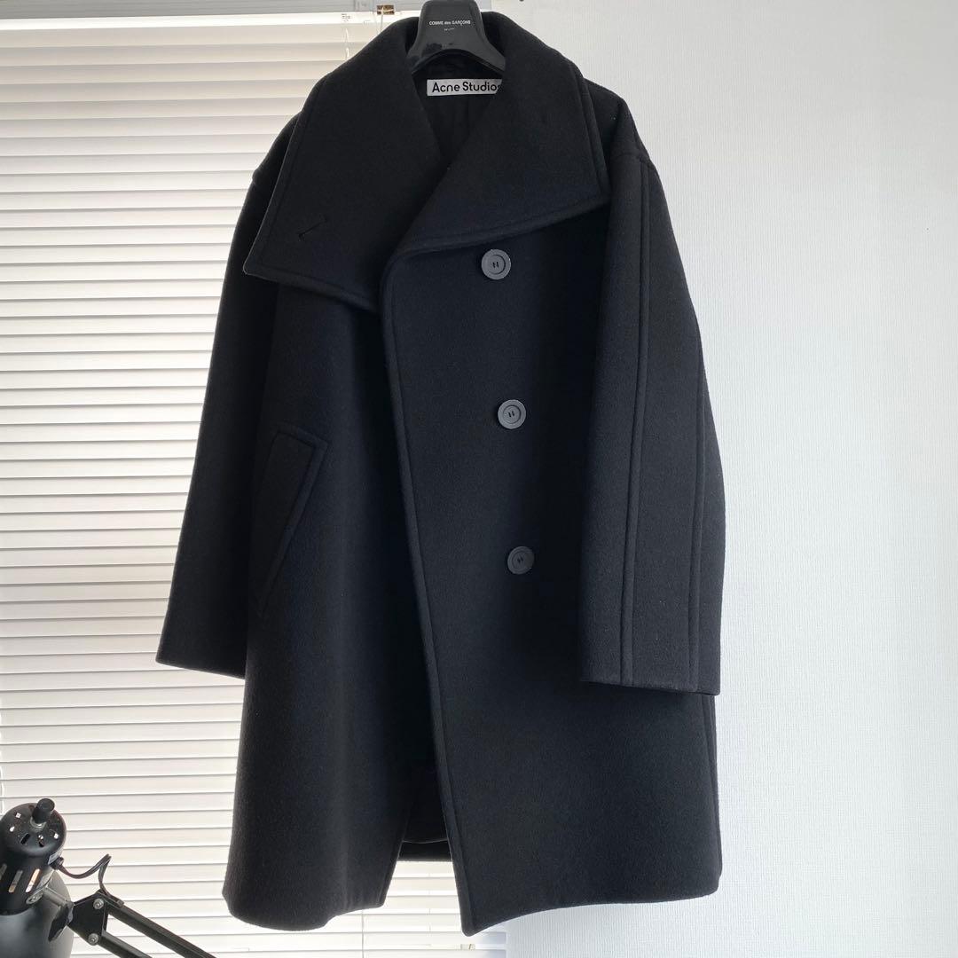 Acne Studios 23AW ファネルネックコート　オーバーサイズ アクネ
