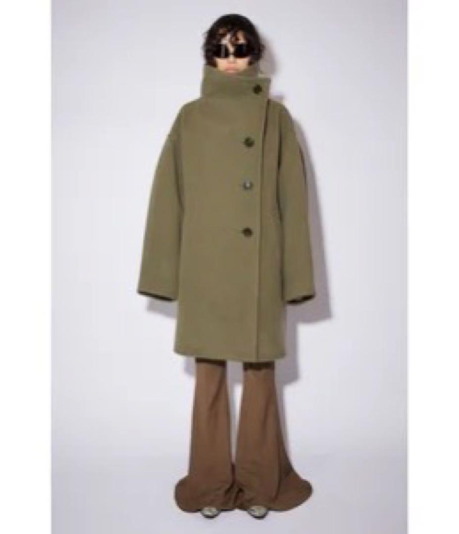 Acne Studios 23AW ファネルネックコート　オーバーサイズ アクネ