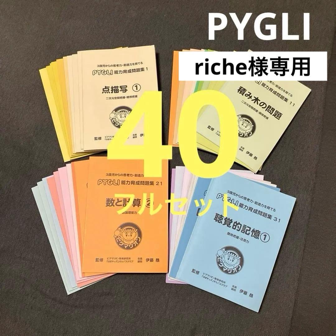 ピグマリオン ピグリ PYGLI 40冊 極美品 書き込みなし 破れなし 浜学園