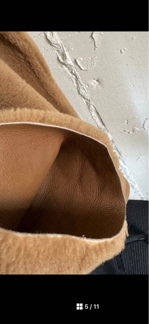 高級　美品　third magazine サードマガジン　ムートンコートベージュ