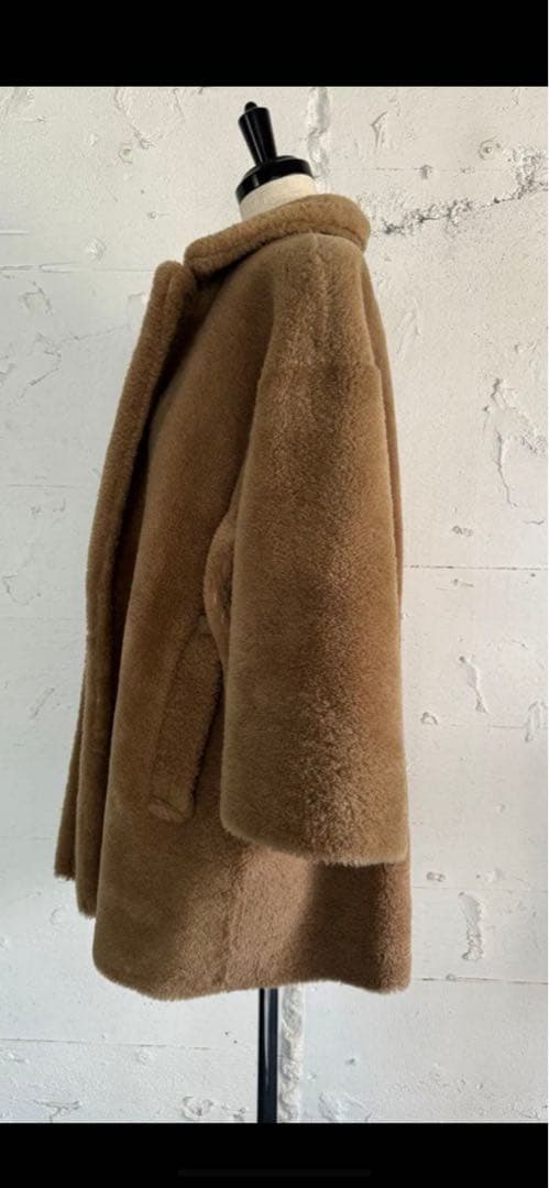 高級　美品　third magazine サードマガジン　ムートンコートベージュ