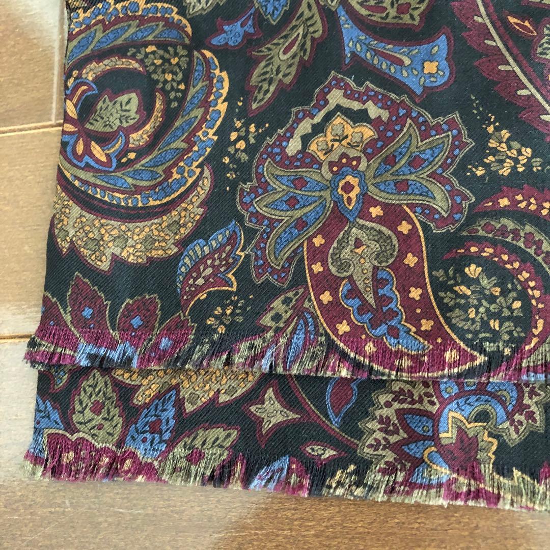 Polo Ralph Lauren ウール　ストール　ペイズリー　ラルフローレン