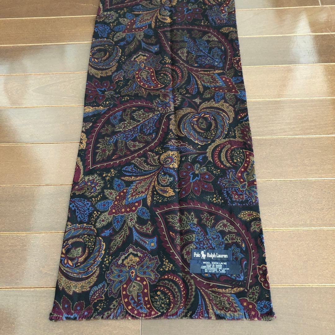 Polo Ralph Lauren ウール　ストール　ペイズリー　ラルフローレン