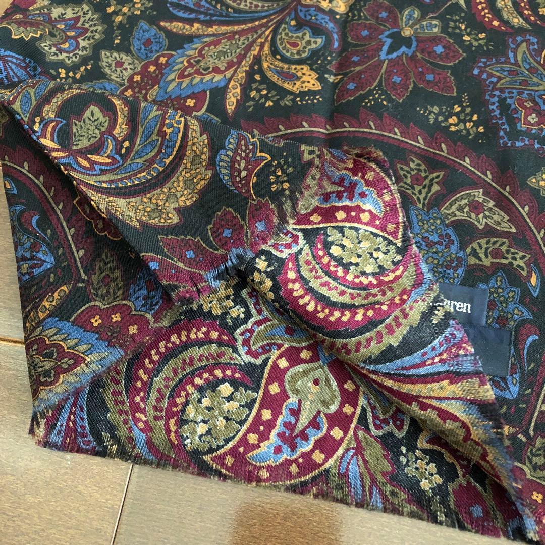 Polo Ralph Lauren ウール　ストール　ペイズリー　ラルフローレン