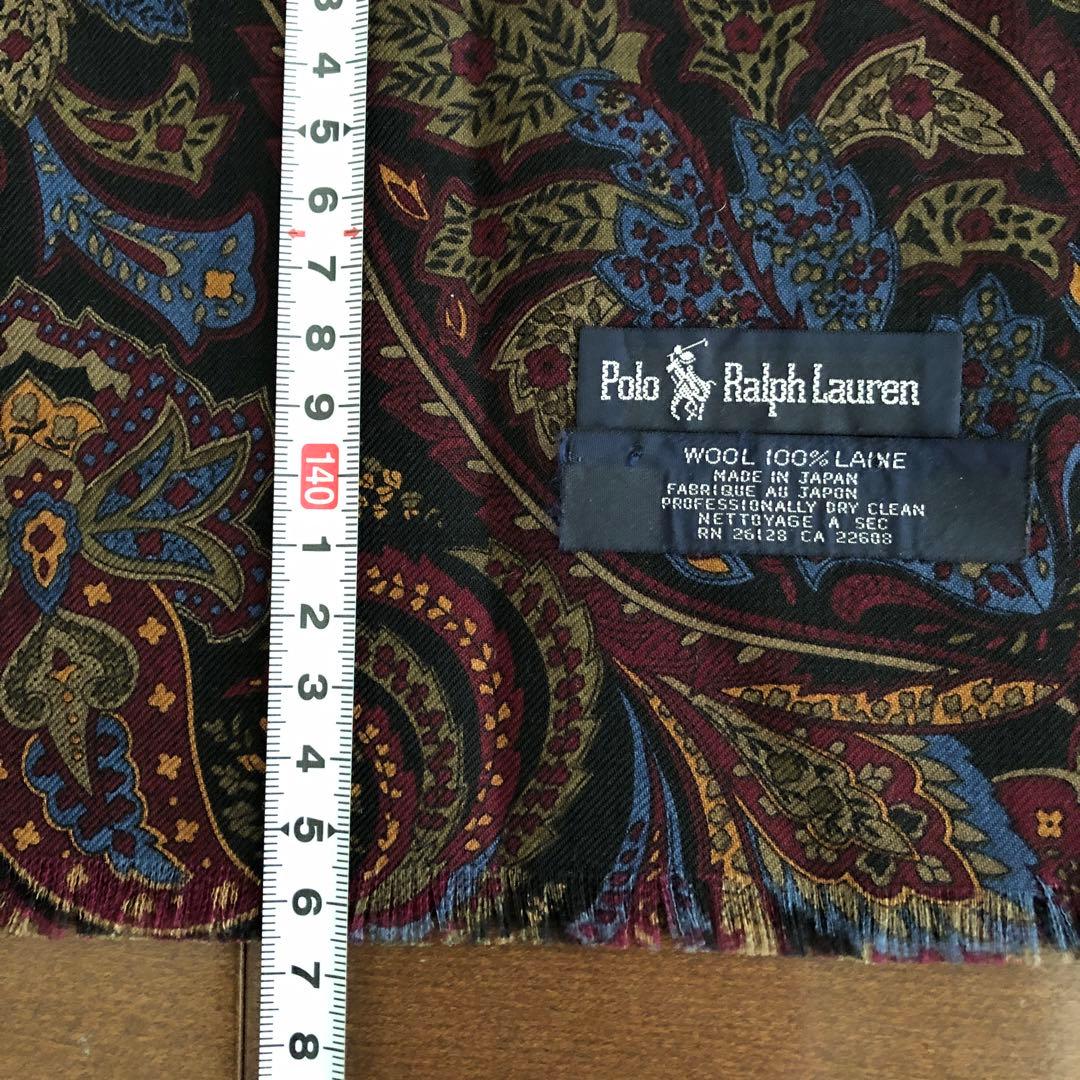 Polo Ralph Lauren ウール　ストール　ペイズリー　ラルフローレン