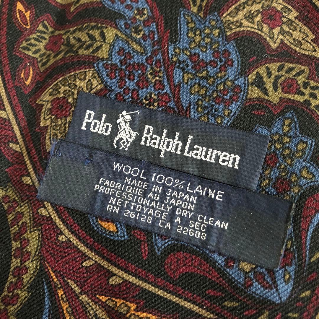 Polo Ralph Lauren ウール　ストール　ペイズリー　ラルフローレン