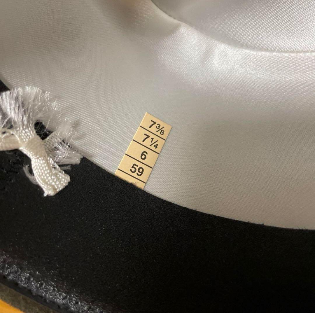 Borsalino ラビットファーハット2色セットカー キ＆ワイン 59センチ