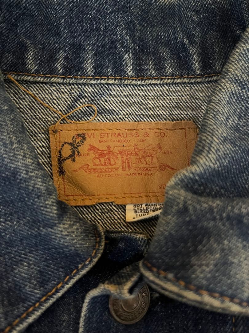 h*1様 Levi’s 70505 4th デニムジャケットボタン裏刻印525（