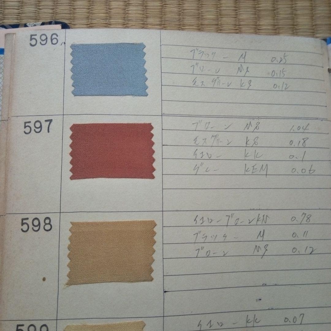 染料配合データ資料2冊　　会社極秘資料