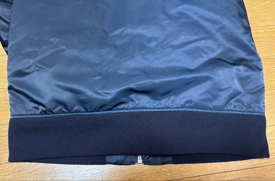 【美品】日本製　MA-1 中綿入り　Lサイズ　ネイビー