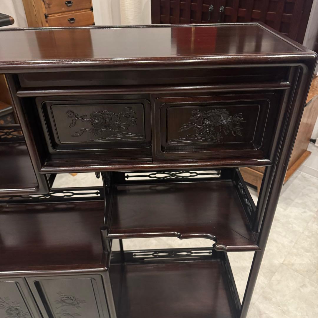 茶棚 茶箪笥 唐木家具 和風ヴィンテージ