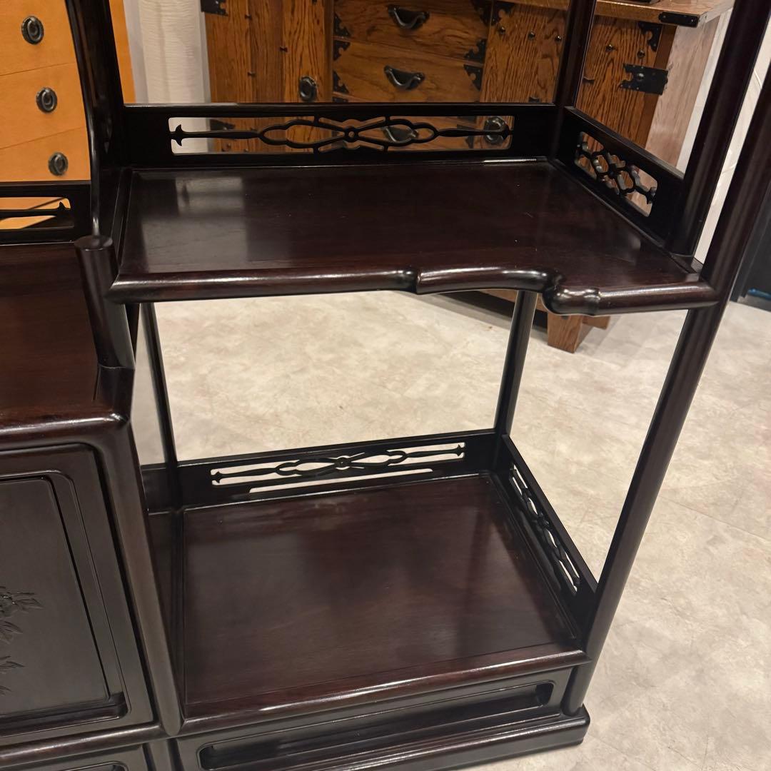 茶棚 茶箪笥 唐木家具 和風ヴィンテージ