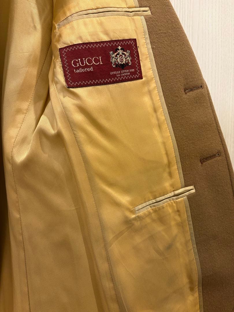 GUCCI ベージュ テーラードジャケット コート
