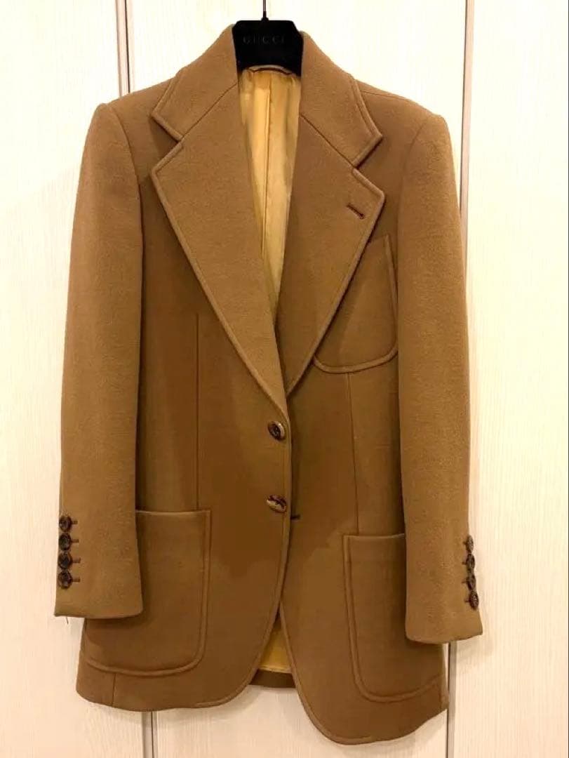 GUCCI ベージュ テーラードジャケット コート