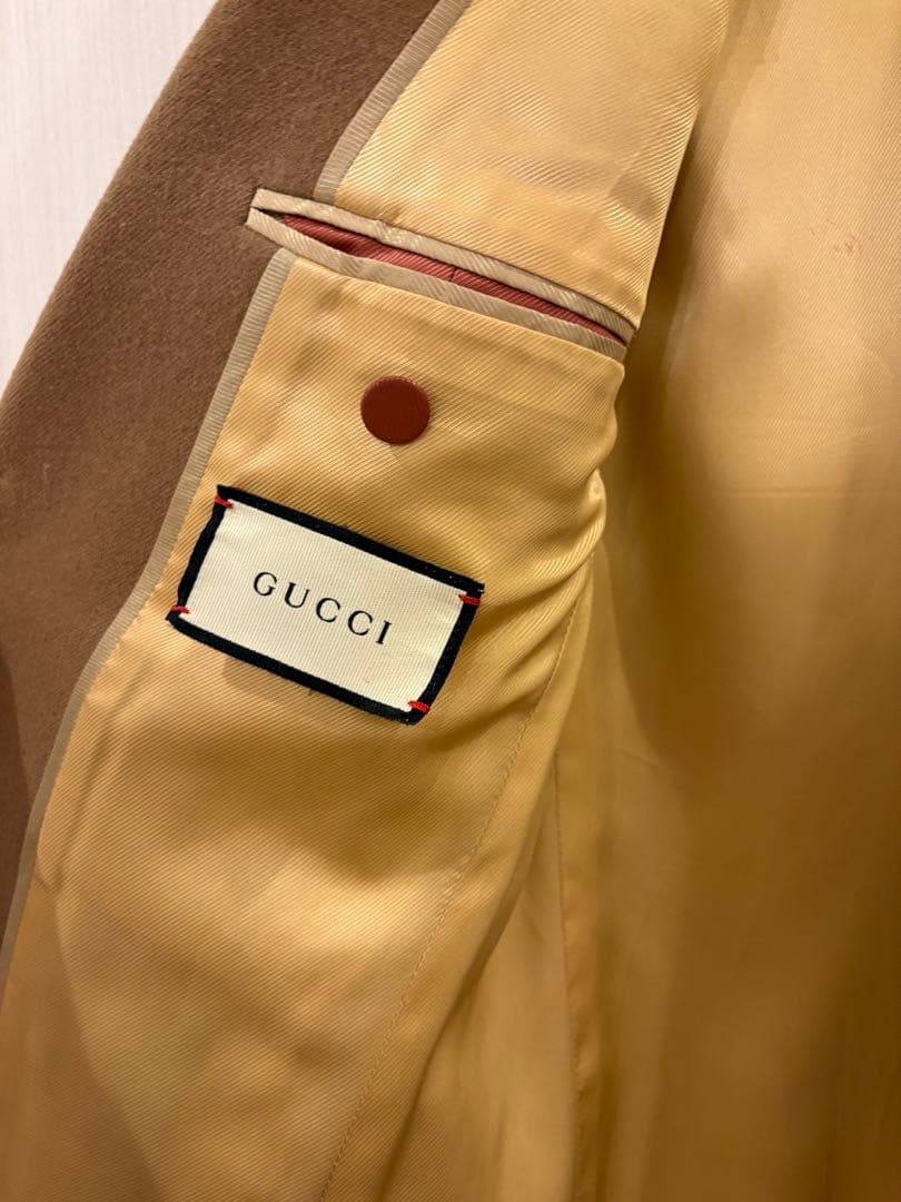GUCCI ベージュ テーラードジャケット コート